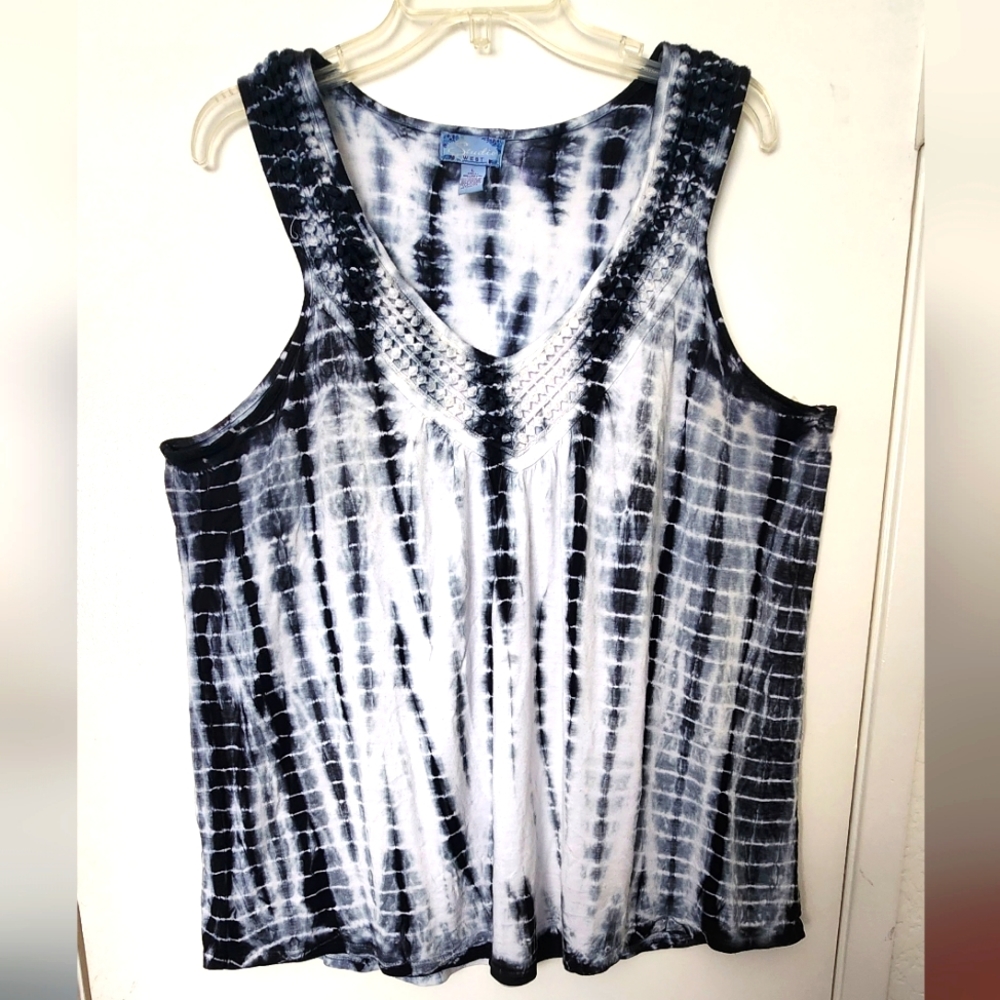Studio west cotton tank top